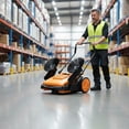 thumbnail image 5 of TFCFL 41in Outdoor Hand Push Floor Sweeper Walk-Behind Pavement Mall Floor Sweeping Tool 55L, 5 of 20