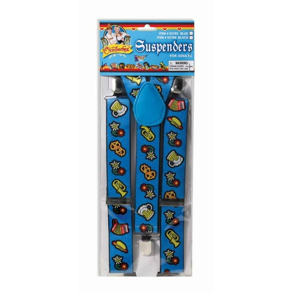 OKTOBERFEST SUSPENDERS-BLUE