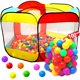 thumbnail image 1 of Piscina de bolas para niños Tienda de campaña grande para niños pequeños - Juguetes de regalo para interiores y exteriores para bebés Niñas y niños Parque infantil con bolsa de almacenamiento con crem, 1 of 1