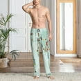 thumbnail image 2 of Fotbe World Travel Map Pantalones de Pijama para Hombre, Pantalones de Dormir, Pantalones de Casa con Cintura Ajustable y Bolsillos-Small, 2 of 6