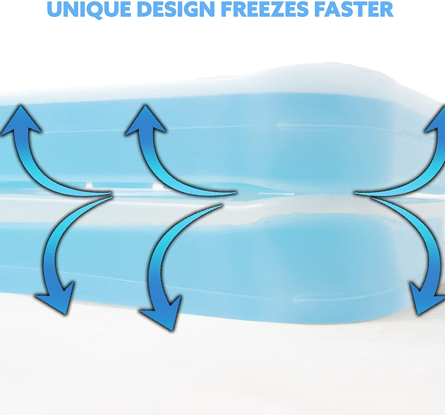 Kona XL 4 lb. Blue Ice Pack for Coolers - Extreme Long Lasting (-5C) Gel, Just Add Water Before First Use - Refreezable, Reusable
