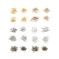 thumbnail image 1 of 20 paquetes de alfileres de cabeza plana de aguja en forma de T de aleación DIY que hace accesorios de joyería para pulsera de collar (oro, plata, blanco, bronce, estilo dorado KC), 1 of 7