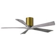 thumbnail image 7 of Irene-5H five-blade flush mount paddle fan in Brushed Nickel finish with 52” solid barn wood tone blades.&nbsp;, 7 of 7