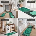 thumbnail image 5 of Green Marble Color Flow Pattern Kitchen Rugs Sets Of 3,Kitchen Runner Rugs Non Skid Washable,Decorative Kitchen Floor Mats for Kitchen,Sink,Laundry,17"x30"+ 17"x47" + 17"x59", 5 of 6