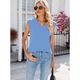 thumbnail image 6 of Women Casual Sleeveless Tank Tops Summer Loose Fit Basic Tee Blouse Fashion Clothes M, 6 of 7