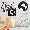 thumbnail image 4 of Cake Topper Varpotle Brush I'm 13 Black Glitter 13er Birthday, 4 of 6