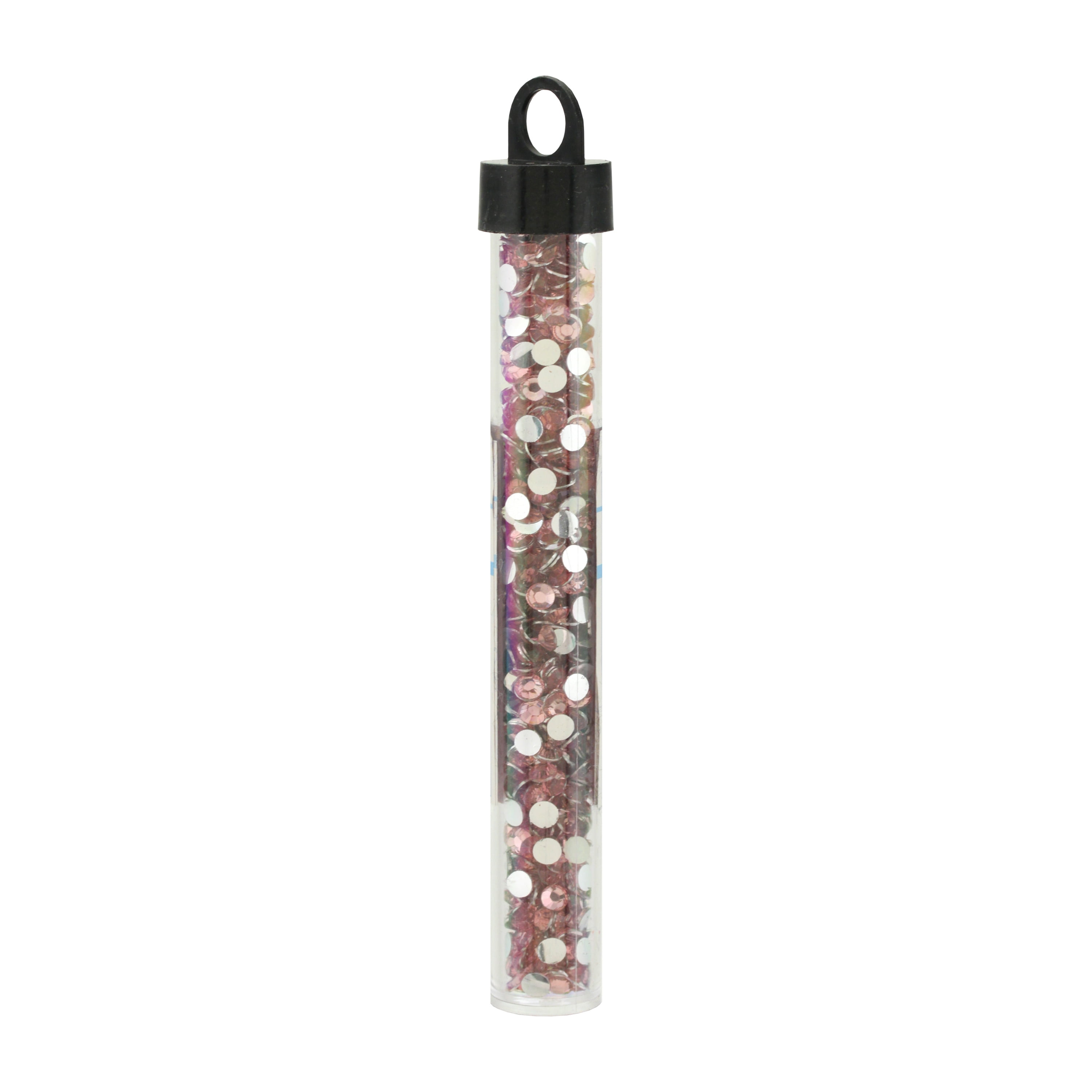 Offray Accessories, Pink Multi Faceted Gems in Tube, .317 ounces, 1 Package Peel and Stick Gems