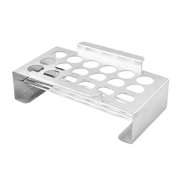 Stainless Steel 18 Hole Jalapeno Pepper Roasting Rack for Barbecue Grill - Ideal for Outdoor Cooking and Entertaining