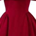 thumbnail image 6 of mgoYE Casual Toddler Girl Dress Girls Elegant Dress Off Shoulder A-Line Casual Party Dresses for 8-13T(Red,10-11 Years), 6 of 7