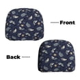 thumbnail image 3 of 2 PCS Car Headrest Cover, Funny Cartoon Cute Shark Whale Soft Car Seat Head Rest Cover Protector Interior Car Accessories Seat Covers for Cars Truck Auto Only Covers, 3 of 8