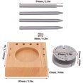 thumbnail image 4 of Watch Balance Wheel Holder Set, Watch Movement Balance Wheel Stand Wooden Base Pin Punch Watch Balance Wheel Hairspring Holder Set for Stand Base Pin Punch and Pin, 4 of 8