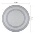 thumbnail image 4 of Unique Bargains Set of 6 Round Placemats for Kitchen Dining Table Decor Gray, 4 of 7