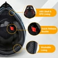 thumbnail image 4 of Oryxearth Motocross Dirt Bike Helmet, Off-Road Motorcycle & ATV Helmet with Goggles Gloves, Blue, L, 4 of 8