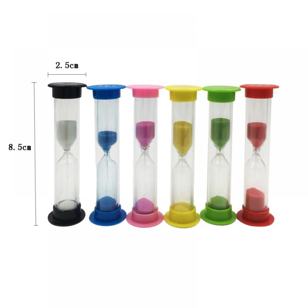 Hourglass Sand Timer Game Office 4 Pcs Colorful Hourglass Sandglass Sand Clock Timers Set 1min / 3mins / 5mins / 10mins for Brushing Childrens Teeth School Cooking 4PCS/Set