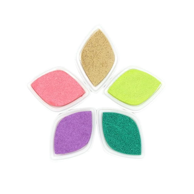Milisten Inkpads Color Ink Pad DIY Multicolor Multifunctional Inkpad Stamps Partner Special Stamp Pad for Rubber Seal (Random Color)