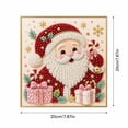 thumbnail image 3 of Christmas DIY Pearl Painting Set, 7.87inch Pearl Diamond Art Diy Kits DIY Pearl Painting Kit,Ideal As A Handmade Holiday Gifts - (Santa), 3 of 5