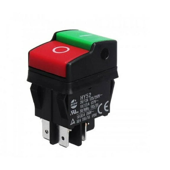KEDU HY52 125/250V 18(12A ) 127V 50/60Hz 4 Pins Electric Pushbutton Switch