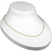 Necklace Display Bust White Plastic Chain Holder