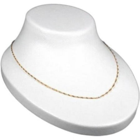 Necklace Display Bust White Plastic Chain Holder