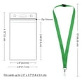 thumbnail image 4 of 24-pack Green Breakaway Lanyards with Waterproof Badge Holders, Metal Hook, Polyester Neck Straps for ID Cards, Events, Office, and Schools, 4 of 8