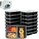 thumbnail image 3 of Contenedores para Alimentos Bluelander Set de 20 Piezas con 3 Divisiones Reutilizables, 3 of 5