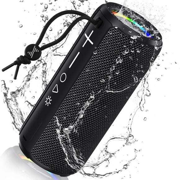 Altavoz Bluetooth LENRUE F21 portátil impermeable con luz