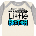 thumbnail image 4 of Inktastic Don't Mess with my Little Brother Boys or Girls Long Sleeve Baby Bodysuit, 4 of 5