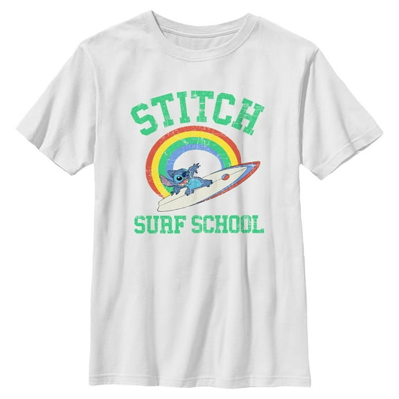 Boys Lilo & Stitch Rainbow Wave T Shirt