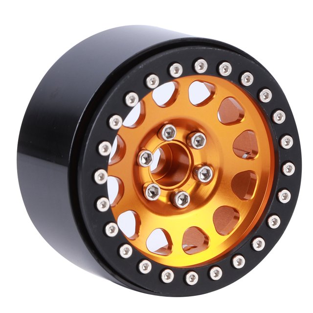 Cubo De Rueda De Metal RC, Cubo De Rueda De Coche RC, Accesorios De Coche RC Aptos Para 2,2 Pulgadas Para Coche Sobre Orugas RC ANGGREK Oro