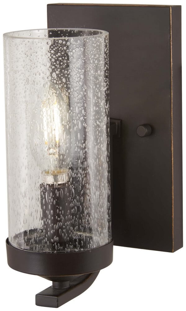 Minka Lavery Wall Sconce Lighting 342-84 Glass Damp Bath Vanity Fixture 1 Light 