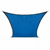 Coolaroo Coolhaven Outdoor Sun Shade Sail With Hardware Kit 95% UV Block Protection for Garden, Patio, Backyard, 12' Square, Sapphire