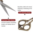 thumbnail image 4 of Uxcell 5" Stainless Steel Vintage Bird Style Scissors for Embroidery Cross Stitch Sewing Bronze Tone, 4 of 6