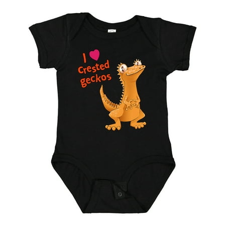 

Inktastic I Love Crested Geckos Gift Baby Boy or Baby Girl Bodysuit
