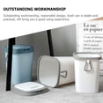 thumbnail image 3 of IFANLANDOR Trash Can With Lid Small Rectangular PP Prevent Bag Slipping For Bathroom 1Pack, 3 of 6