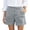 Grey, variant on larppty Women Linen Shorts Summer Casual Chino Shorts High Waisted Bermuda Short Dressy Wide Leg Short with Pockets(Khaki, XXL)