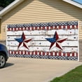 thumbnail image 5 of 4th of July Star Garage Door Cover Banner 7 x 16 FT, Independence Day American Flag Garage Door Curtains Backdrop with Grommets for Indoor Outdoor Wall Party Porch Yard Decorations Background, 5 of 9