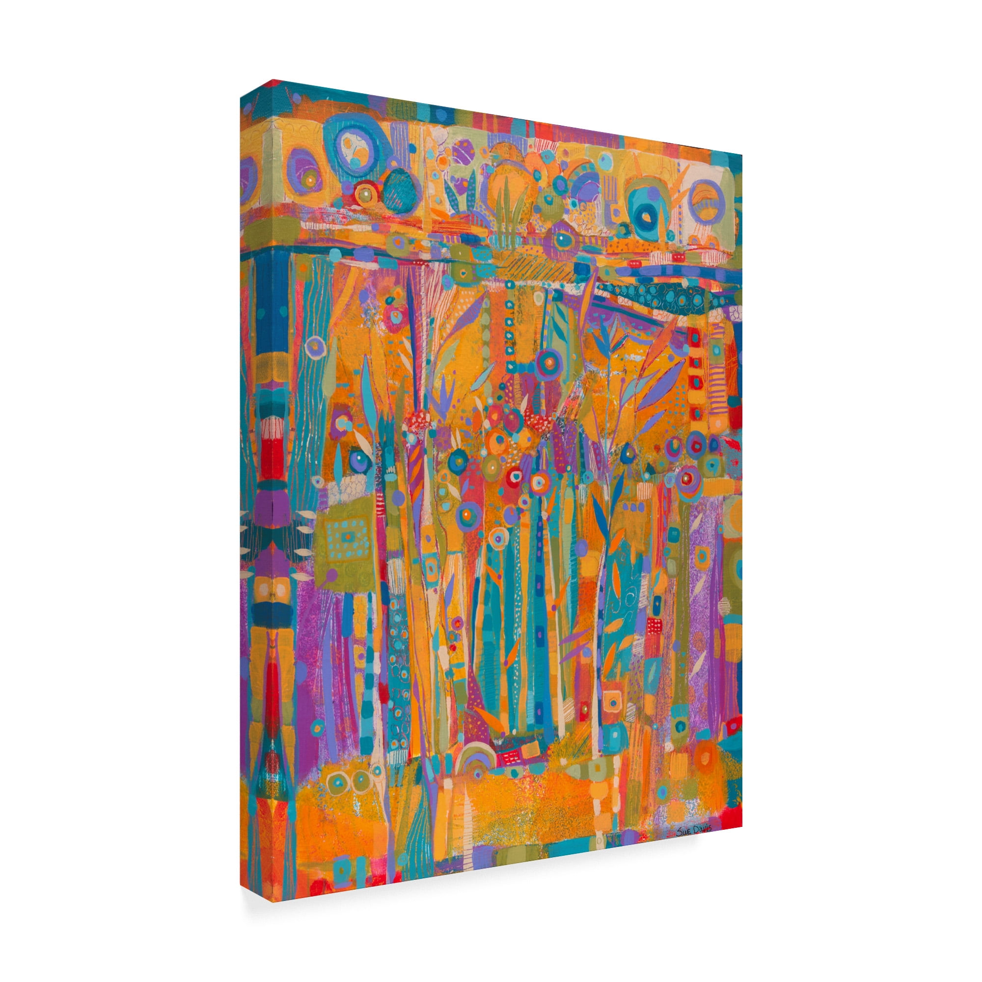 Trademark Fine Art 'A Brand New Day Abstract Modern' Canvas Art by Sue Davis