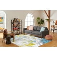 thumbnail image 3 of SAFAVIEH Skyler Bosworth Leaves Runner Rug, Grey/Green, 2' x 16', 3 of 6