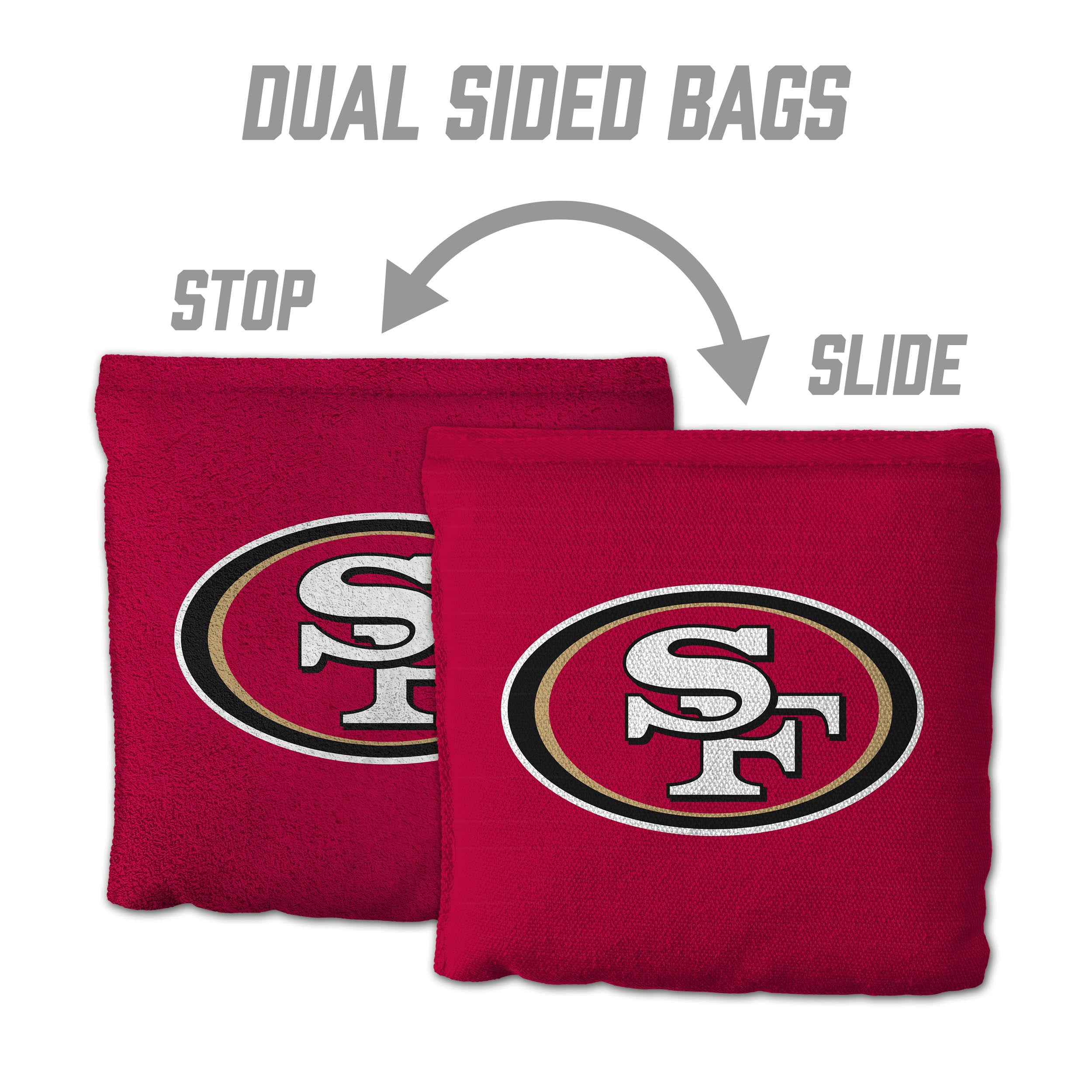 San Francisco 49ers 8pk Licensed Cornhole Bags