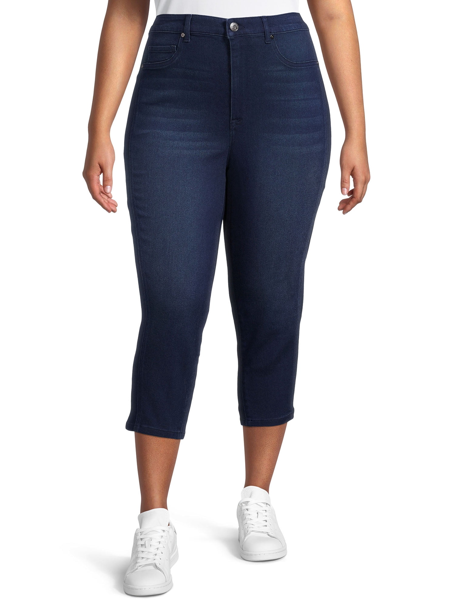 Terra \u0026 Sky Seamed High-Rise Capri 