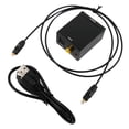 thumbnail image 2 of Convertidor de sonido digital coaxial, sonido digital a analógico Convertidor de sonido digital óptico Coaxial digital y convertidor óptico a analógico diseñado para precisión, 2 of 8