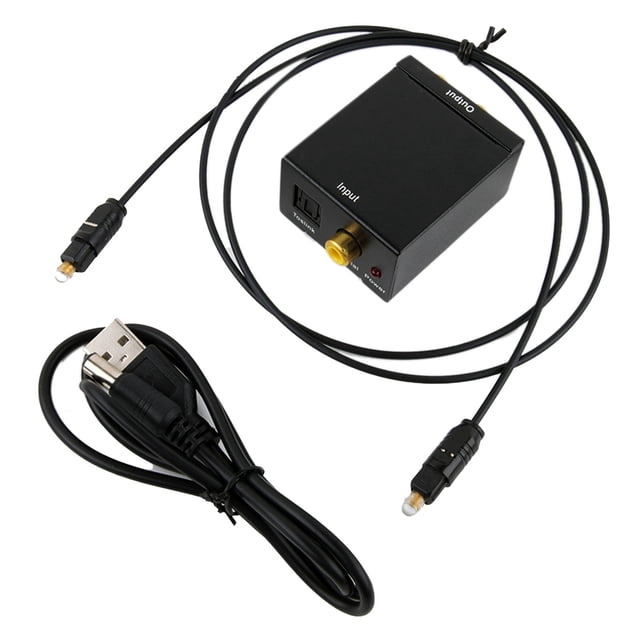 Convertidor de sonido digital coaxial, sonido digital a analógico Convertidor de sonido digital óptico Coaxial digital y convertidor óptico a analógico diseñado para precisión
