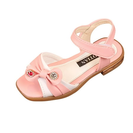 

Children Kids Girls Bowknot Sandals Princess Casual Lovely Shoes Child Footwear