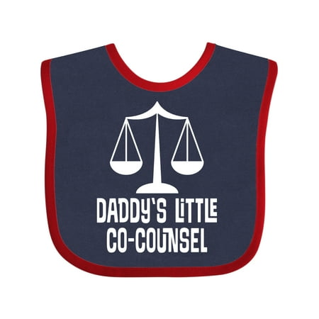 

Inktastic Lawyer Daddys Little Co Counsel Boys or Girls Baby Bib