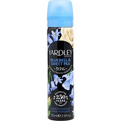 Yardley Bluebell & Sweet Pea by Yardley London Body Fragrance Spray 2.6 oz For Women