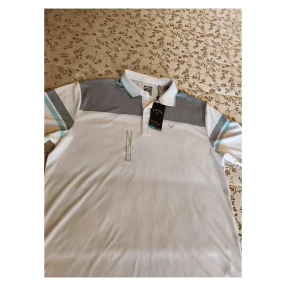 Callaway Opti Dri Polo Golf Men's Shirt, Bright White, M