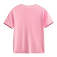 thumbnail image 5 of Huesdet Youth Neon Shirt Kids UPF Athletic Short Sleeve T Shirts for Boys and Girls(Light Pink,3-4 Years), 5 of 8