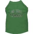 thumbnail image 1 of Not Today Satan Screen Print Dog Shirt Green Xs (8), 1 of 1