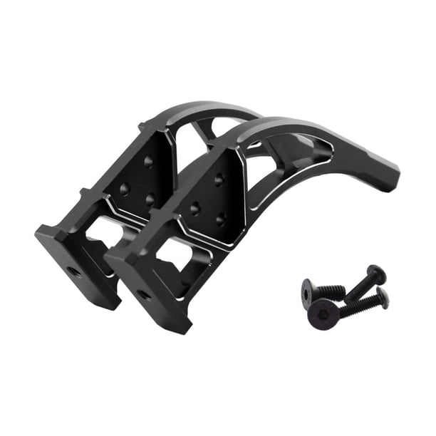 Soporte de alerón trasero de aleación de aluminio, pieza de coche RC, soporte de difusor, coches RC a escala 1/7 Negro