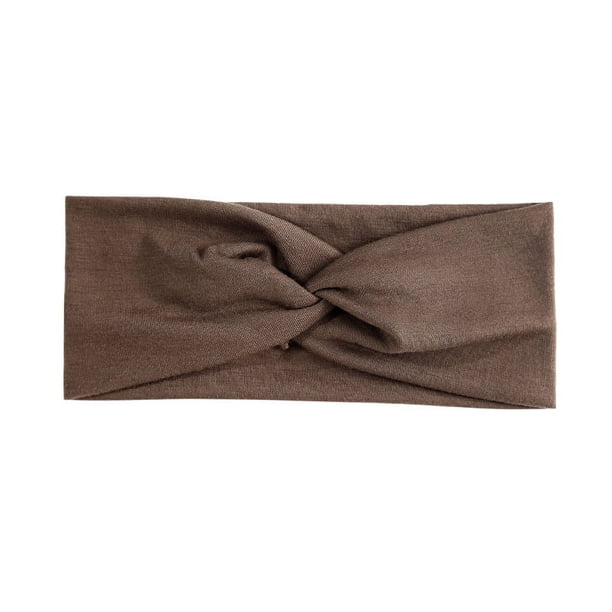 Banda para el cabello en forma de cruz de color caramelo, diadema deportiva para mujer, turbante elástico absorbente de sudor para yoga, tocado de moda